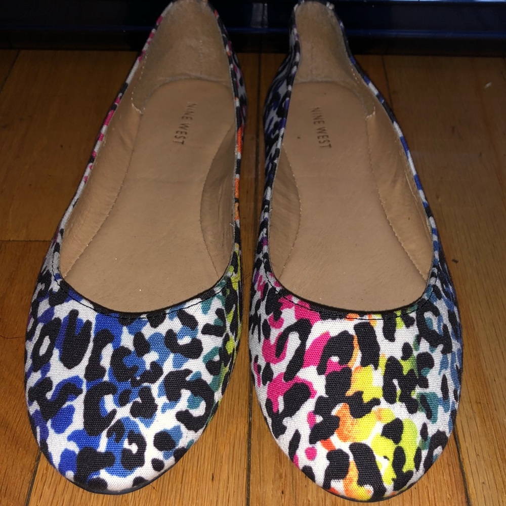 Fun and Cute Multicolored Nine West Flats